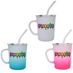 DX9060 13.5 Oz. Symphony Lidded Glass Mug With Full Color Custom Imprint